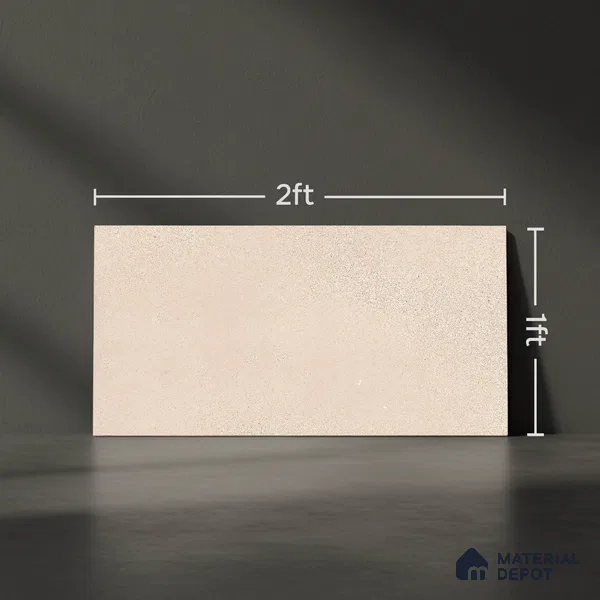 Stone Look Sugar Finish Cream Ceramic Wall Tile | TL 06502 B 2 ft x 1 ft - 8 mm | Suitable For Kitchen & Bathroom