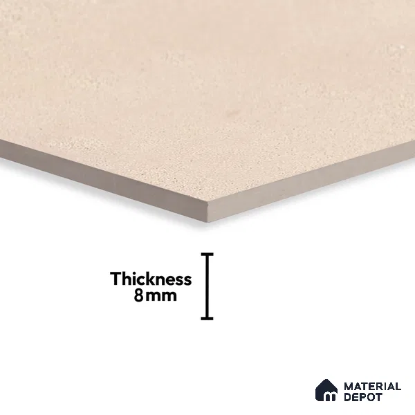 Stone Look Sugar Finish Cream Ceramic Wall Tile | TL 06502 B 2 ft x 1 ft - 8 mm | Suitable For Kitchen & Bathroom