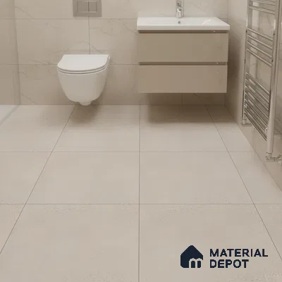 Plain Floor Tile TL 06502 C   12 inch x 12 inch Ceramic Matte Finish - 8 mm | Suitable for Bathroom