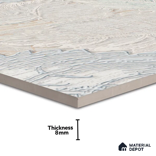 Floral Wall Tile TL 06504 24 inch x 12 inch Ceramic Sugar Finish - 8 mm | Suitable for Accent / Feature Walls & Bathroom Wall | Please Expect a Slight Variation of Pattern