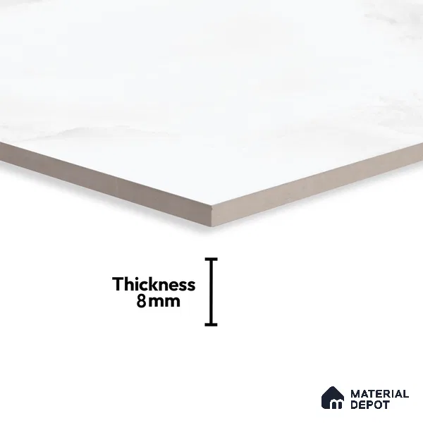 Marble Wall Tile TL 06505 B 24 inch x 12 inch Ceramic Sugar Finish - 8 mm | Suitable for Accent / Feature Walls & Bathroom Wall