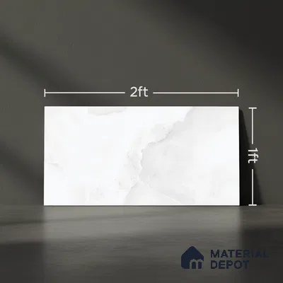 Marble Wall Tile TL 06505 B   24 inch x 12 inch Ceramic Sugar Finish - 8 mm | Suitable for Accent / Feature Walls & Bathroom Wall