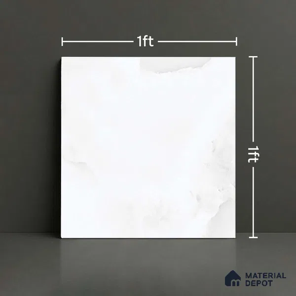 Marble Floor Tile TL 06505 C 1 ft x 1 ft Ceramic Matte Finish - 8 mm | Suitable for Bathroom