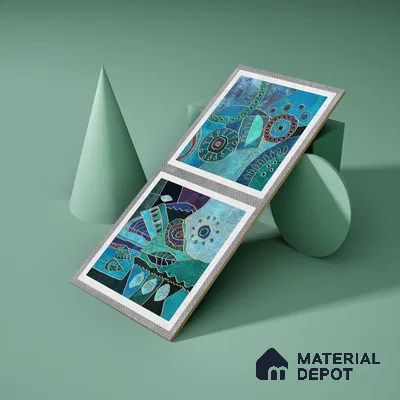 Patterned Wall Tile TL 06506 B   24 inch x 12 inch Ceramic Sugar Finish - 8 mm | Suitable for Accent / Feature Walls & Bathroom Wall | Please Expect a Slight Variation of Pattern