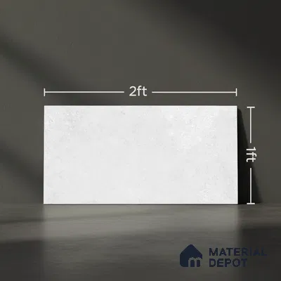 Stone Wall Tile TL 06506 24 inch x 12 inch Ceramic Sugar Finish - 8 mm | Suitable for Accent / Feature Walls & Bathroom Wall