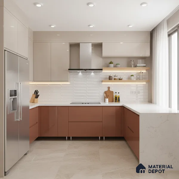 Faux Subway Wall Tile TL 06508 B White 1808 24 inch x 12 inch Ceramic Glossy Finish - 8 mm | Suitable for Accent / Feature Walls, Bathroom, Kitchen Wall & Backsplashes | Please Expect a Slight Variation of Pattern