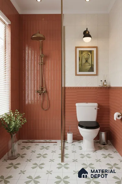 Faux Subway Wall Tile TL 06508 F SR GL 8095 24 inch x 12 inch Ceramic Glossy Finish - 8 mm | Suitable for Accent / Feature Walls, Bathroom, Kitchen Wall & Backsplashes | Please Expect a Slight Variation of Pattern
