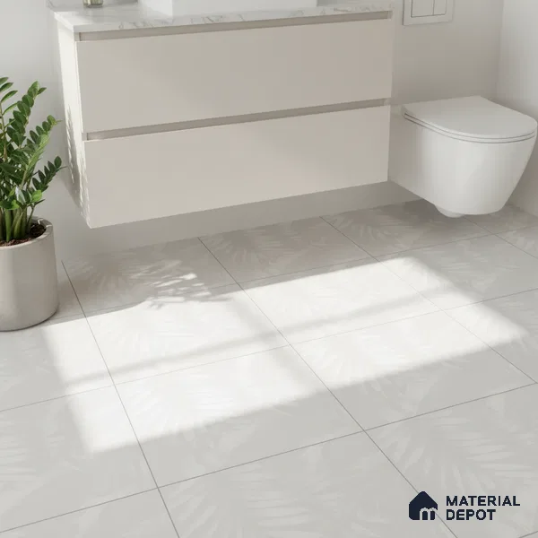 Patterned Floor Tile TL 06511 B 12 inch x 12 inch Ceramic Matte Finish - 8 mm | Suitable for Bathroom, Kitchen | Please Expect a Slight Variation of Pattern