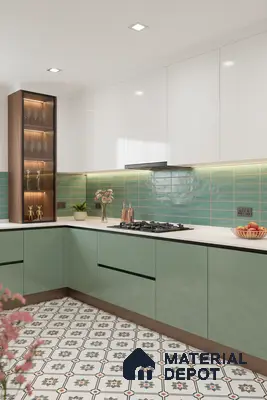 Faux Subway Wall Tile TL 06513 D  SR GL 8056 24 inch x 12 inch Ceramic Glossy Finish - 8 mm | Suitable for Accent / Feature Walls, Bathroom, Kitchen Wall & Backsplashes | Please Expect a Slight Variation of Pattern