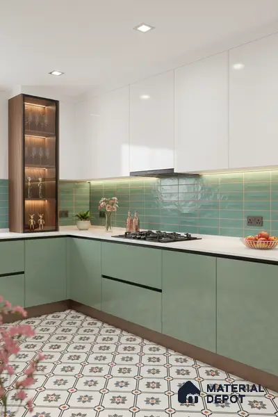 Faux Subway Wall Tile TL 06513 D  SR GL 8056 24 inch x 12 inch Ceramic Glossy Finish - 8 mm | Suitable for Accent / Feature Walls, Bathroom, Kitchen Wall & Backsplashes | Please Expect a Slight Variation of Pattern