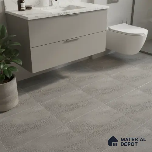 Patterned Floor Tile TL 06515 G 12 inch x 12 inch Ceramic Matte Finish - 8 mm | Suitable for Bathroom | Please Expect a Slight Variation of Pattern