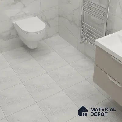 Patterned Floor Tile TL 06515 I   12 inch x 12 inch Ceramic Matte Finish - 8 mm | Suitable for Bathroom | Please Expect a Slight Variation of Pattern (Sample)