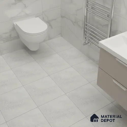 Patterned Floor Tile TL 06515 I   12 inch x 12 inch Ceramic Matte Finish - 8 mm | Suitable for Bathroom | Please Expect a Slight Variation of Pattern