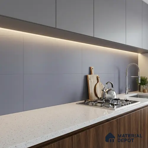 Plain Wall Tile TL 06526 B Mandavi Royal Blue 2 ft x 1 ft Ceramic Matte Finish - 8 mm | Suitable for Living Room, Kitchen & Bathroom