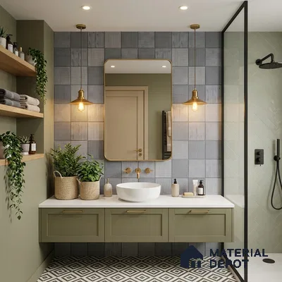 Highlighter Wall Tile TL 06526 NG Mandavi Royal Blue HL 2 ft x 1 ft Ceramic Matte Finish - 8 mm | Suitable for Living Room, Kitchen & Bathroom (Sample)