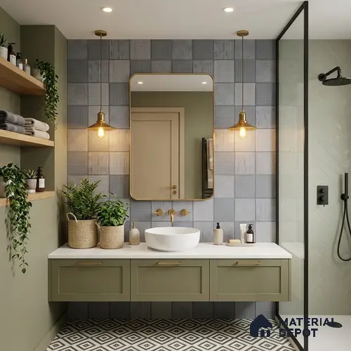 Highlighter Wall Tile TL 06526 NG Mandavi Royal Blue HL 2 ft x 1 ft Ceramic Matte Finish - 8 mm | Suitable for Living Room, Kitchen & Bathroom