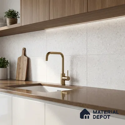 Terrazzo Wall Tile TL 06528 B G Artac LT 2 ft x 1 ft Ceramic Matte Finish - 8 mm | Suitable for Living Room, Kitchen & Bathroom