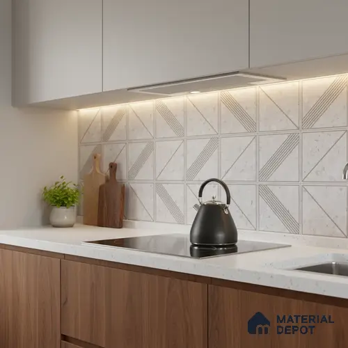 Patterned Wall Tile TL 06528 G Artac Decor 2 ft x 1 ft Ceramic Matte Finish - 8 mm | Suitable for Living Room, Kitchen & Bathroom
