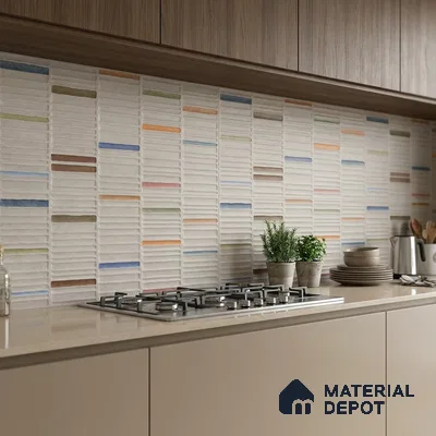 Highlighter Wall Tile TL 06529 B G Machio Gris HL 02 2 ft x 1 ft Ceramic Matte Finish - 8 mm | Suitable for Living Room, Kitchen & Bathroom (Sample)