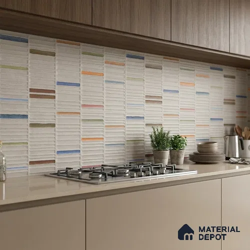 Highlighter Wall Tile TL 06529 B G Machio Gris HL 02 2 ft x 1 ft Ceramic Matte Finish - 8 mm | Suitable for Living Room, Kitchen & Bathroom