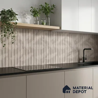 Highlighter Wall Tile TL 06530 B G Berlin Griss HL 02 2 ft x 1 ft Ceramic Matte Finish - 8 mm | Suitable for Living Room, Kitchen & Bathroom (Sample)
