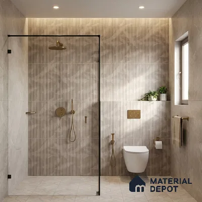 Highlighter Wall Tile TL 06530 B G Berlin Griss HL 02 2 ft x 1 ft Ceramic Matte Finish - 8 mm | Suitable for Living Room, Kitchen & Bathroom (Sample)