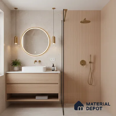 Highlighter Wall Tile TL 06530 D Berlin Brown HL 2 ft x 1 ft Ceramic Matte Finish - 8 mm | Suitable for Living Room, Kitchen & Bathroom (Sample)