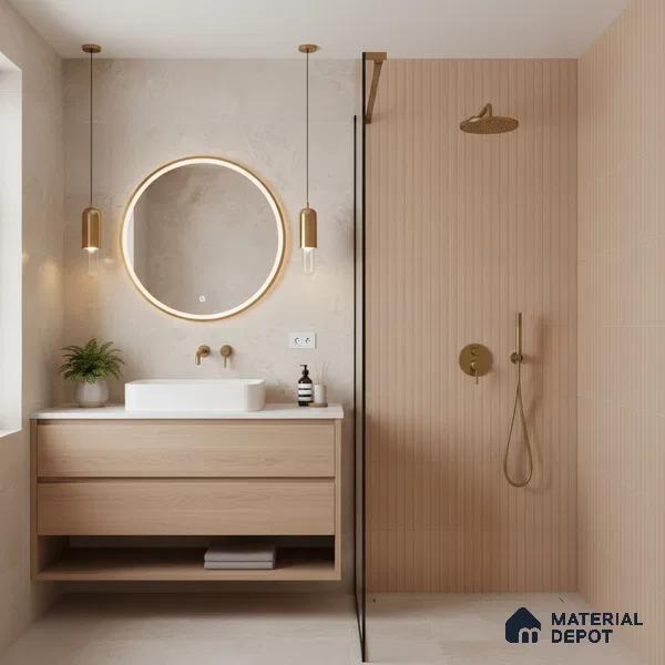 Highlighter Wall Tile TL 06530 D Berlin Brown HL 2 ft x 1 ft Ceramic Matte Finish - 8 mm | Suitable for Living Room, Kitchen & Bathroom (Sample)