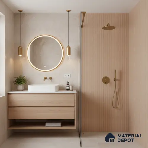 Faux Subway Wall Tile TL 06530 D Berlin Brown HL 2 ft x 1 ft Ceramic Matte Finish - 8 mm | Suitable for Living Room, Kitchen & Bathroom