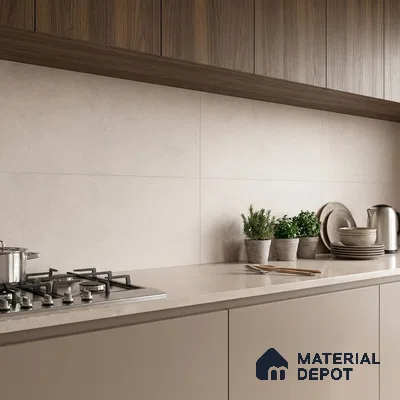 Plain Wall Tile TL 06530 I Berlin Blanco 2 ft x 1 ft Ceramic Matte Finish - 8 mm | Suitable for Living Room, Kitchen & Bathroom (Sample)
