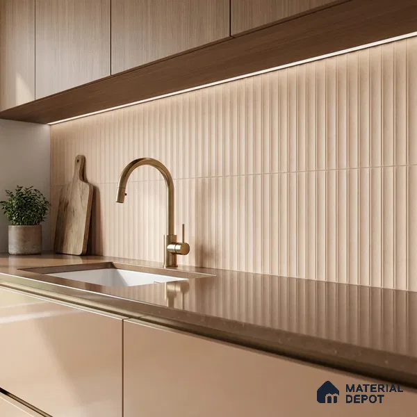 Highlighter Wall Tile TL 06530 J Berlin Beige HL 2 ft x 1 ft Ceramic Matte Finish - 8 mm | Suitable for Living Room, Kitchen & Bathroom (Sample)