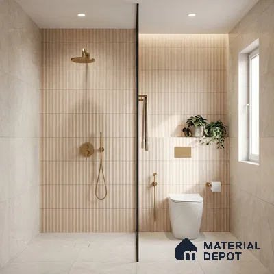 Highlighter Wall Tile TL 06530 J Berlin Beige HL 2 ft x 1 ft Ceramic Matte Finish - 8 mm | Suitable for Living Room, Kitchen & Bathroom (Sample)