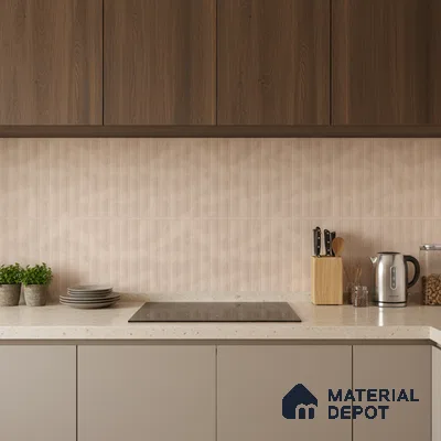 Highlighter Wall Tile TL 06530 K G Berlin Beige HL 02 2 ft x 1 ft Ceramic Matte Finish - 8 mm | Suitable for Living Room, Kitchen & Bathroom (Sample)