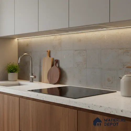 Highlighter Wall Tile TL 06531 F G Lux Grey Decor 2 ft x 1 ft Ceramic Matte Finish - 8 mm | Suitable for Kitchen, Bathroom & Balcony Walls