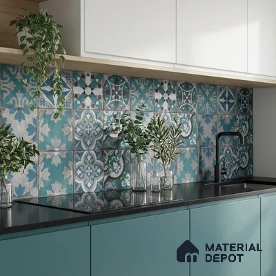 Highlighter Wall Tile TL 06532 E NG Tipton Grey HL 2 ft x 1 ft Ceramic Matte Finish - 8 mm | Suitable for Living Room, Kitchen & Bathroom