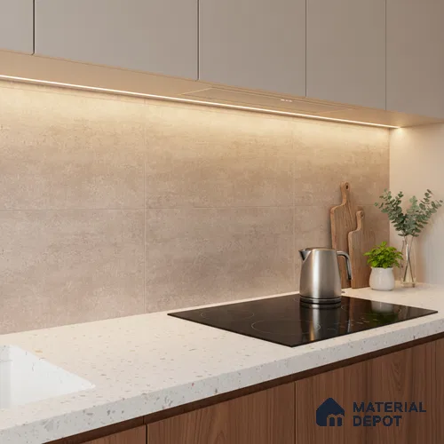 Stone Wall Tile TL 06533 C Nostal Brown 2 ft x 1 ft Ceramic Matte Finish - 8 mm | Suitable for Living Room, Kitchen & Bathroom