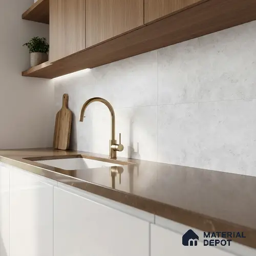 Stone Wall Tile TL 06534 D Zebo Blanco 2 ft x 1 ft Ceramic Matte Finish - 8 mm | Suitable for Living Room, Kitchen & Bathroom