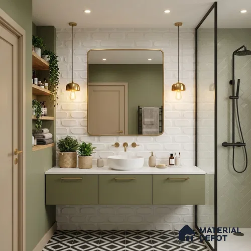 Faux Subway Wall Tile TL 06538 L Zellige White HL 2 ft x 1 ft Ceramic Matte Finish - 8 mm | Suitable For Kitchen, Bathroom, Dining Area