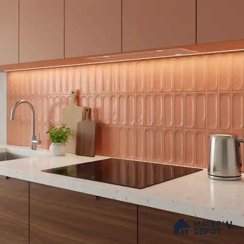 Faux Subway Wall Tile TL 06540 C Lorient Fenta 2 ft x 1 ft Ceramic Matte Finish - 8 mm | Suitable for Living Room, Kitchen & Bathroom