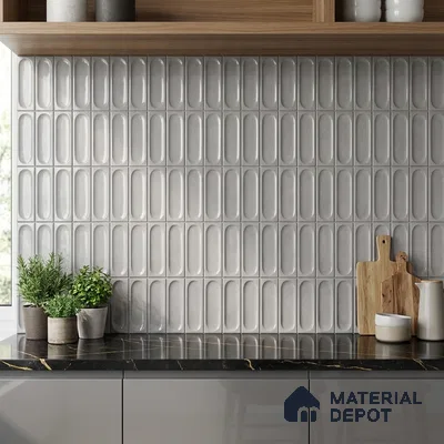 Highlighter Wall Tile TL 06540 G Lorient Grey 2 ft x 1 ft Ceramic Glossy Finish - 8 mm | Suitable for Living Room, Kitchen & Bathroom (Sample)