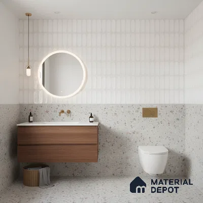 Highlighter Wall Tile TL 06540 H Lorient Blanco 2 ft x 1 ft Ceramic Glossy Finish - 8 mm | Suitable for Living Room, Kitchen & Bathroom (Sample)