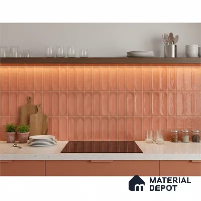 Faux Subway Wall Tile TL 06540 R Lorient Fenta 2 ft x 1 ft Ceramic Glossy Finish - 8 mm | Suitable For Kitchen, Bathroom, Dining Area