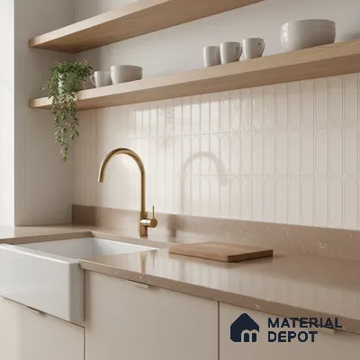 Highlighter Wall Tile TL 06541 Liya Beige HL 2 ft x 1 ft Ceramic Matte Finish - 8 mm | Suitable for Living Room, Kitchen & Bathroom (Sample)
