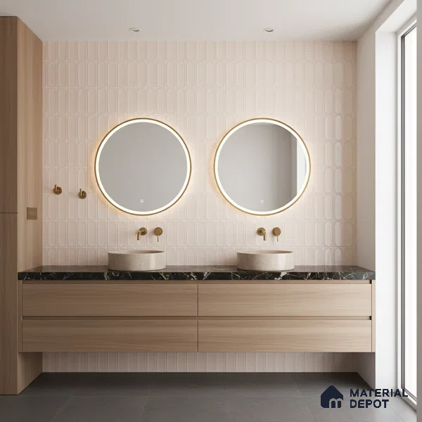 Highlighter Wall Tile TL 06541 Liya Beige HL 2 ft x 1 ft Ceramic Matte Finish - 8 mm | Suitable for Living Room, Kitchen & Bathroom (Sample)