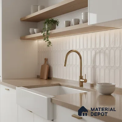 Highlighter Wall Tile TL 06541 C Liya Silver HL 2 ft x 1 ft Ceramic Matte Finish - 8 mm | Suitable for Living Room, Kitchen & Bathroom (Sample)