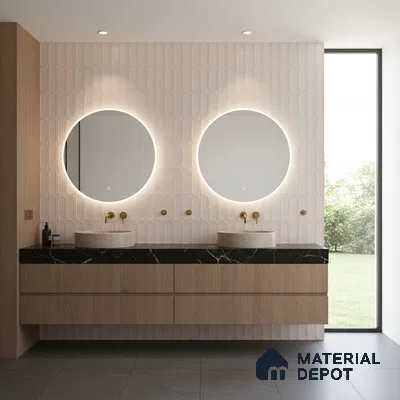 Highlighter Wall Tile TL 06541 C Liya Silver HL 2 ft x 1 ft Ceramic Matte Finish - 8 mm | Suitable for Living Room, Kitchen & Bathroom (Sample)