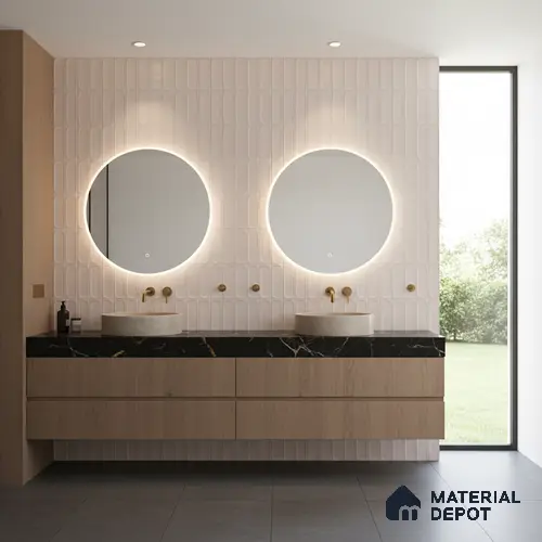 Highlighter Wall Tile TL 06541 C Liya Silver HL 2 ft x 1 ft Ceramic Matte Finish - 8 mm | Suitable for Living Room, Kitchen & Bathroom