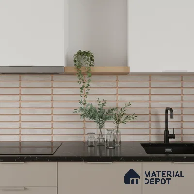 Subway Wall Tile TL 06543 F Mitica Gris 2 ft x 1 ft Ceramic Matte Finish - 8 mm | Suitable for Kitchen & Bathroom | Please Expect a Slight Variation of Pattern