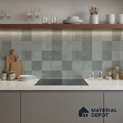 Highlighter Wall Tile TL 06554 B Dove Aqua Decor 2 ft x 1 ft Ceramic Glossy Finish - 8 mm | Suitable for Living Room, Kitchen & Bathroom (Sample)