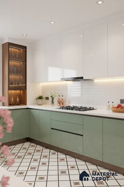 Subway Wall Tile TL 06564 E Wuxi White 2 ft x 1 ft Ceramic Glossy Finish - 8 mm | Suitable for Kitchen & Bathroom | Please Expect a Slight Variation of Pattern (Sample)